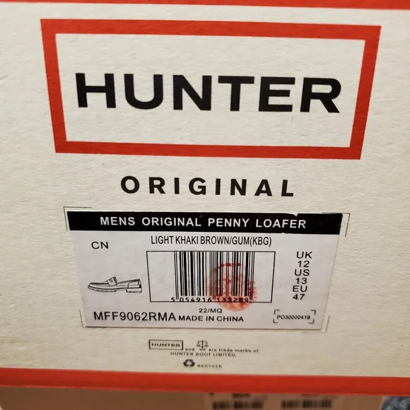 Hunter Original Penny Loafer Size 13 - Picture 3 of 3